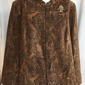 Susan Graver zip jacket 1X